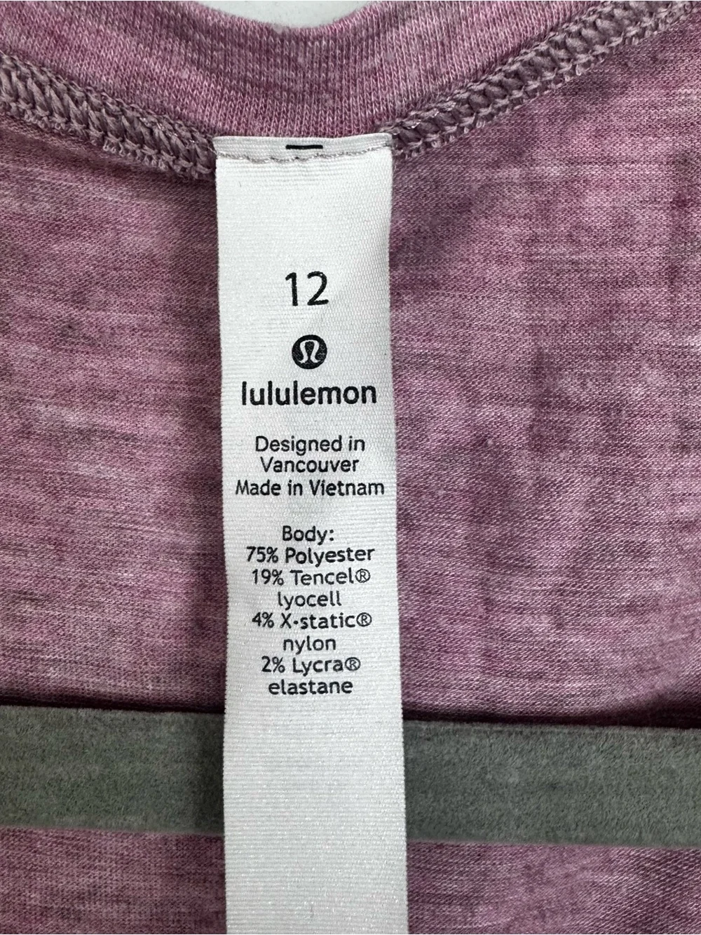 LULULEMON | Mauve Sleeveless Tie-Front V-Neck Tank Top Women’s Size 12